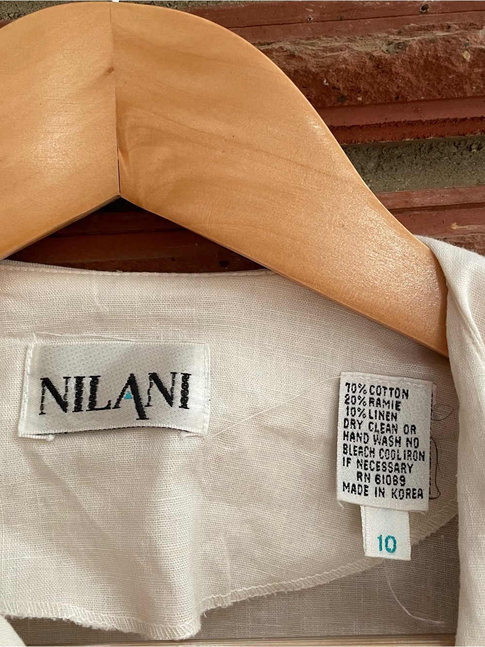 Vintage boho Natural fiber blouse - Picture 5 of 10